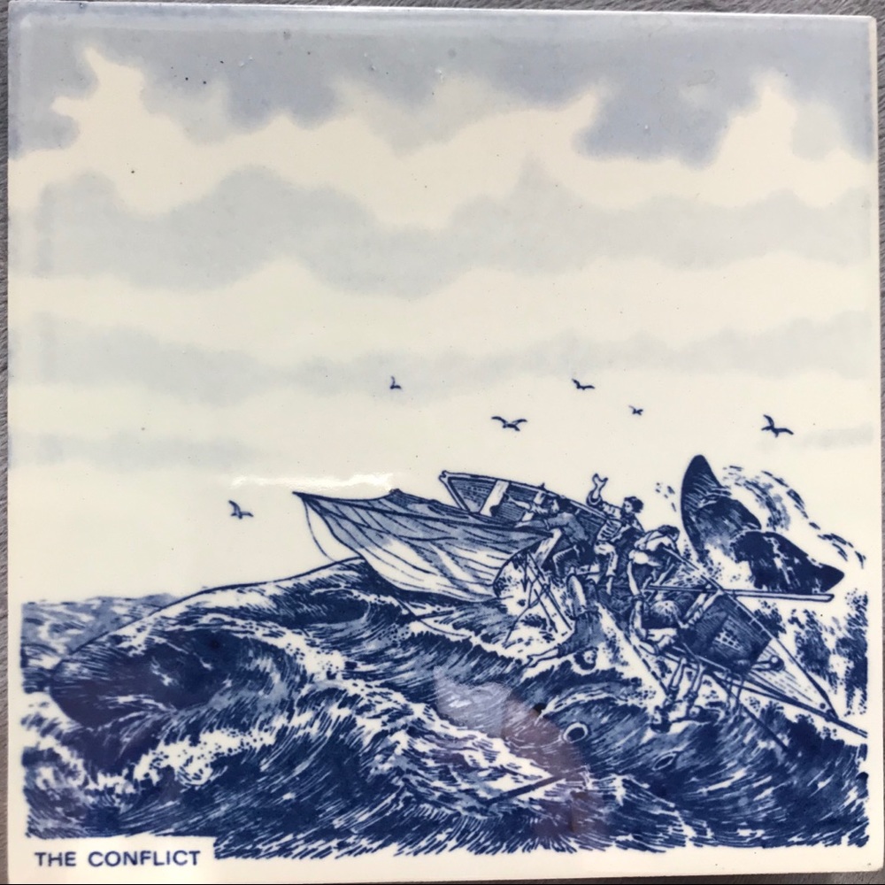 4 Delft ceramic tiles made in Holland - Picture 3 of 5